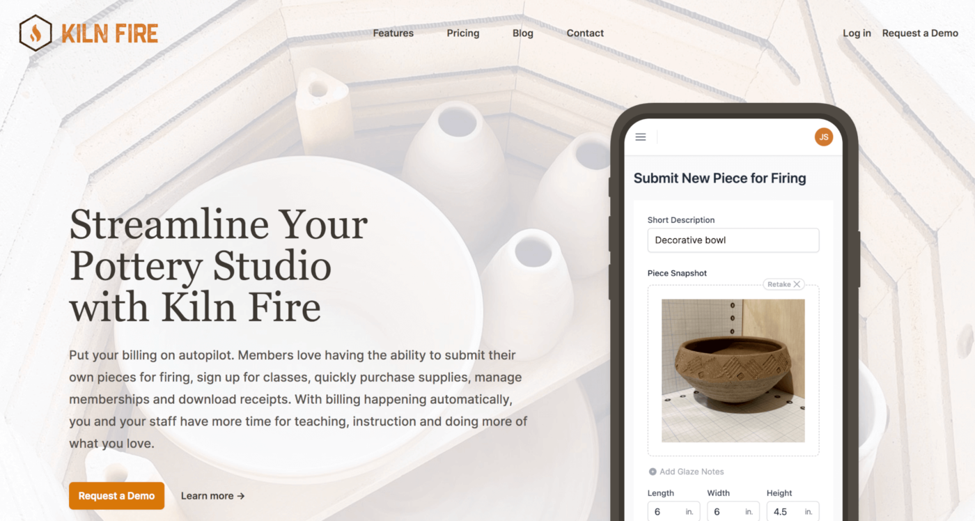 Kiln Fire homepage